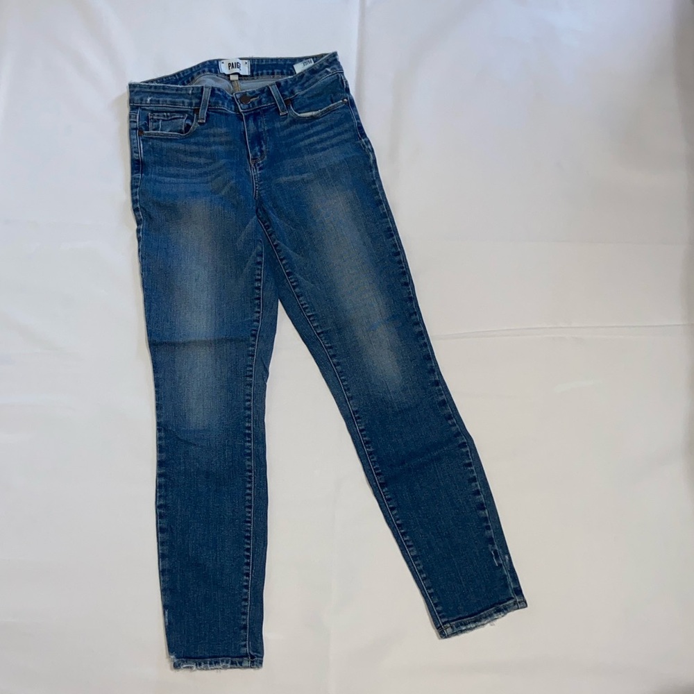 PAIGE Verdugo Ankle Medium Wash Denim Jeans Women’s 27 Waist  Size 4